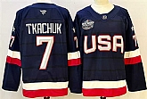 Men's USA #7 Keith Tkachuk Navy 2025 4 Nations Face-Off Stitched Jersey,baseball caps,new era cap wholesale,wholesale hats